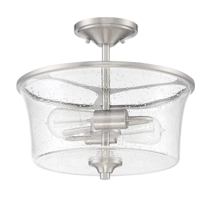 Craftmade Gwyneth 2-Light Ceiling Light in Brushed Polished Nickel Craftmade Gwyneth 2-Light Ceiling Light in Brushed Polished Nickel
