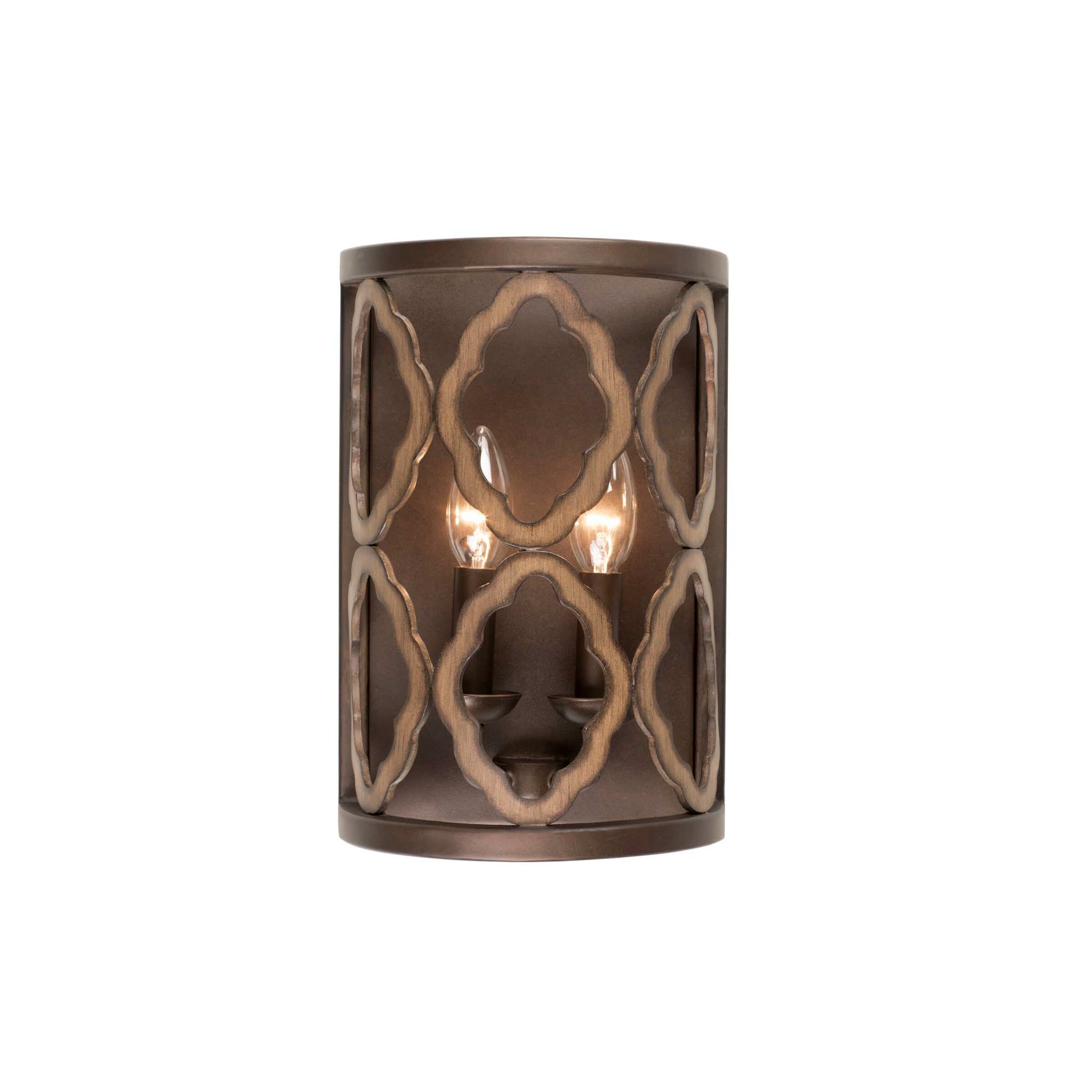 Whittaker 2-Light Wall Sconce in Brownstone