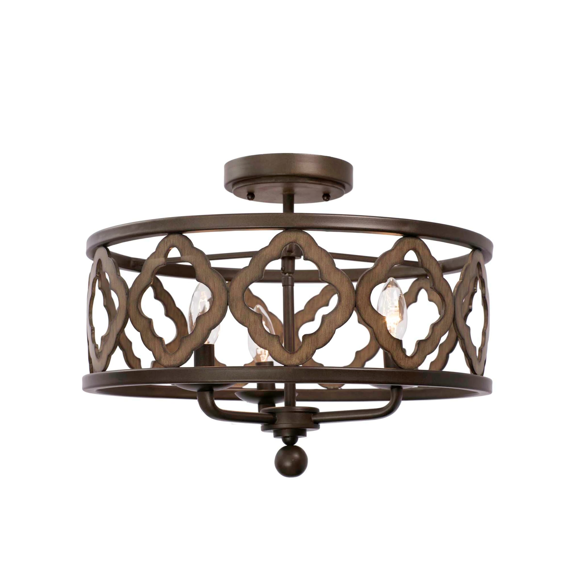 Whittaker 3-Light Ceiling Light in Brownstone