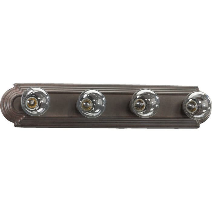 Quorum Quorum Home 4-Light 5" Bathroom Vanity Light in Toasted Sienna Quorum Quorum Home 4-Light 5" Bathroom Vanity Light in Toasted Sienna