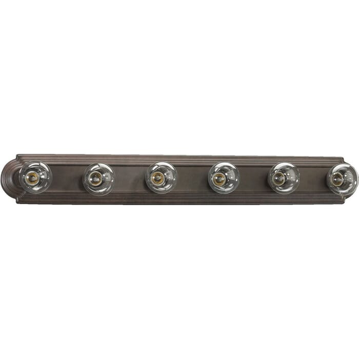 Quorum Quorum Home 6-Light 5" Bathroom Vanity Light in Toasted Sienna Quorum Quorum Home 6-Light 5" Bathroom Vanity Light in Toasted Sienna