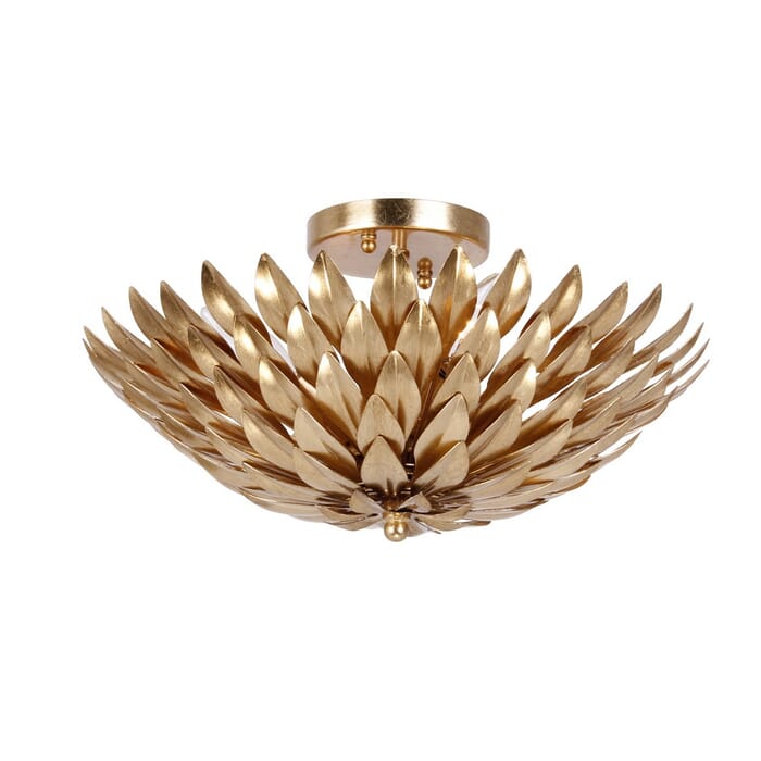 Crystorama Broche 4-Light Ceiling Light in Antique Gold Crystorama Broche 4-Light Ceiling Light in Antique Gold