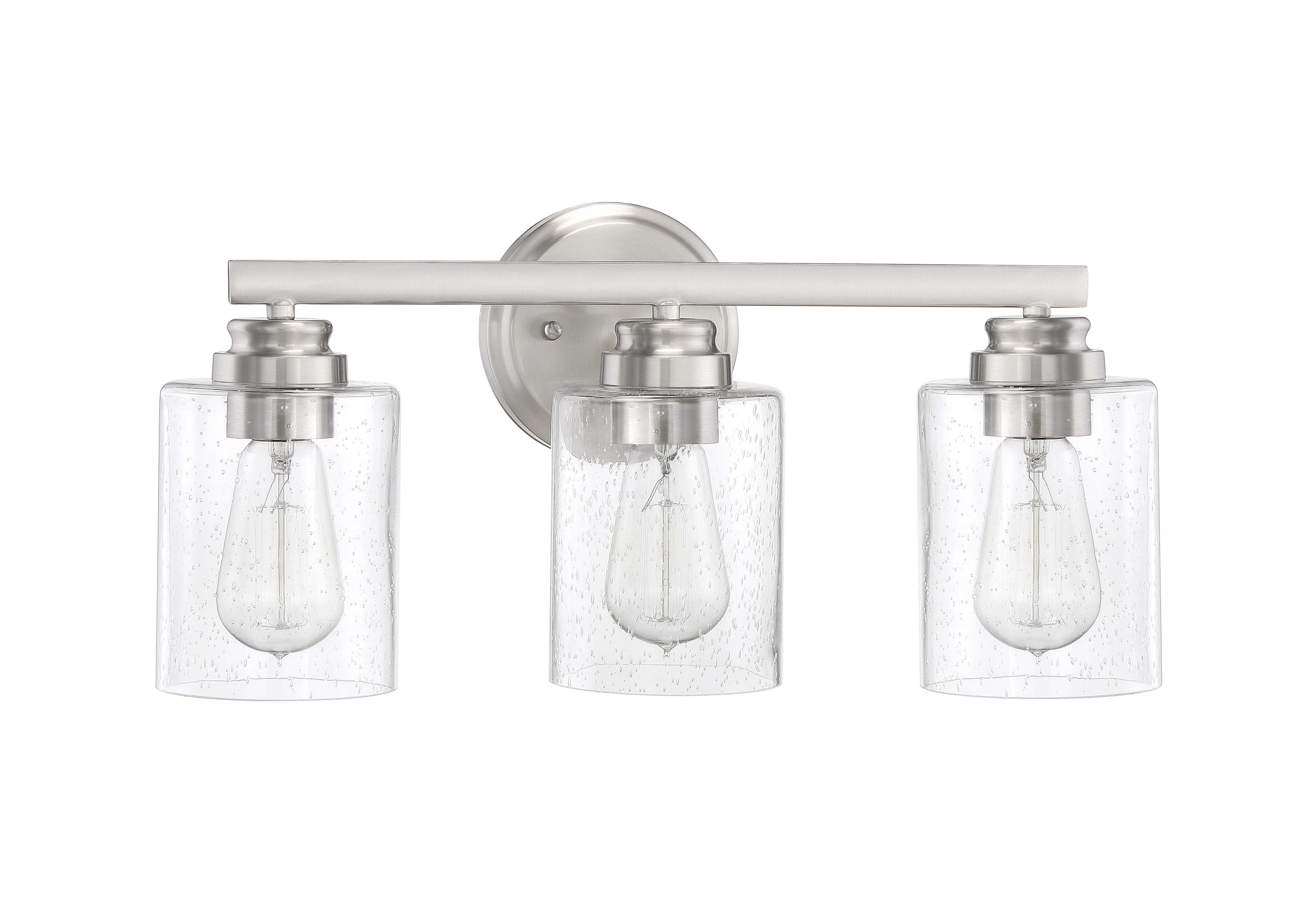 Bolden 3-Light Bathroom Vanity Light In Brushed Polished Nickel-image