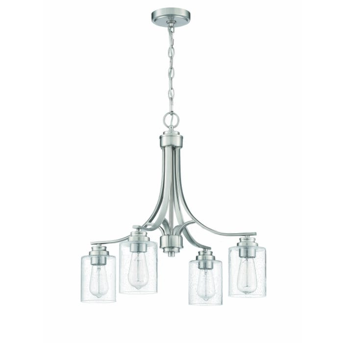 Craftmade Bolden 4-Light Transitional Chandelier in Brushed Polished Nickel Craftmade Bolden 4-Light Transitional Chandelier in Brushed Polished Nickel
