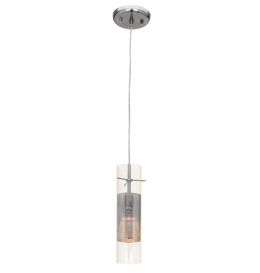 Access Spartan 5" Pendant Light in Brushed Steel