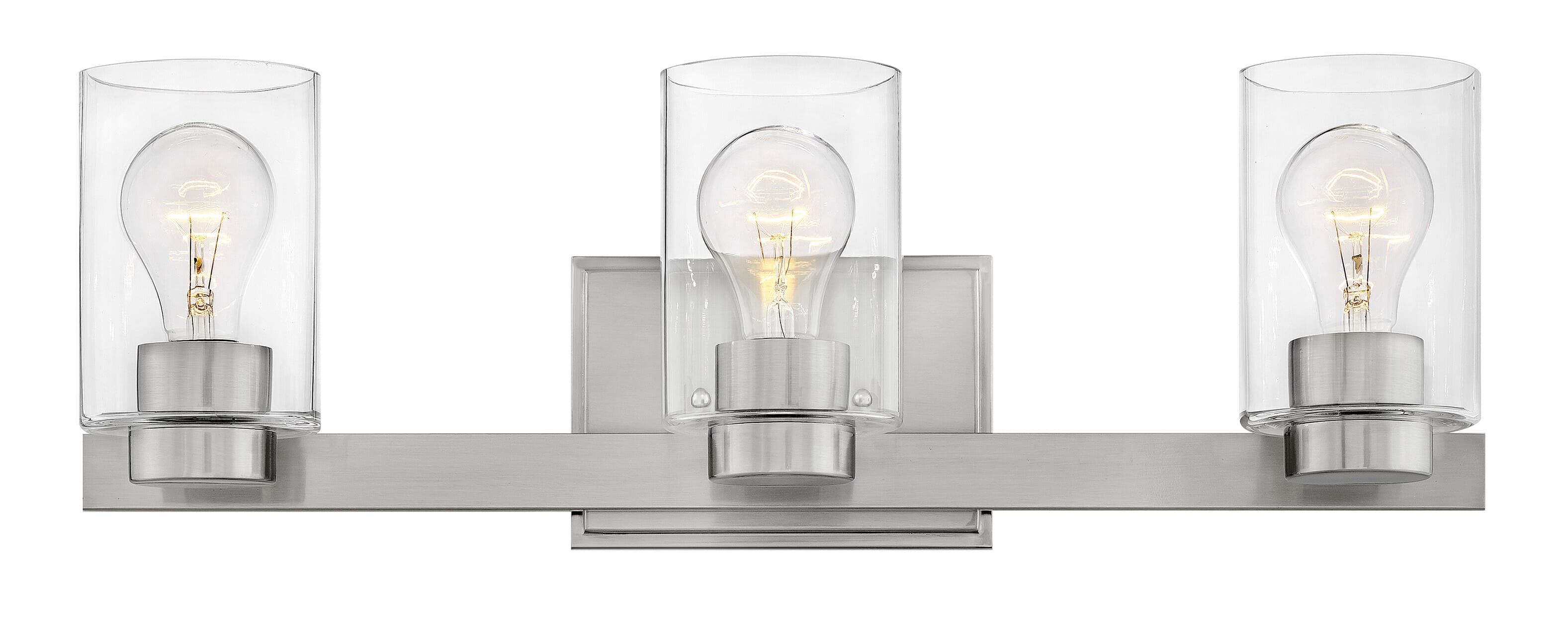 Brushed Nickel LED Bath from the Miley Collection