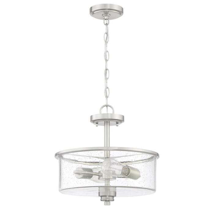 Craftmade Bolden 2-Light Ceiling Light in Brushed Polished Nickel Craftmade Bolden 2-Light Ceiling Light in Brushed Polished Nickel