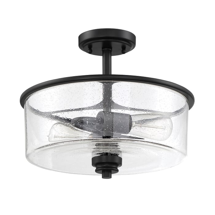 Craftmade Bolden 2-Light Ceiling Light in Flat Black Craftmade Bolden 2-Light Ceiling Light in Flat Black