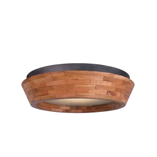 Kalco Lansdale Ceiling Light in Black Iron