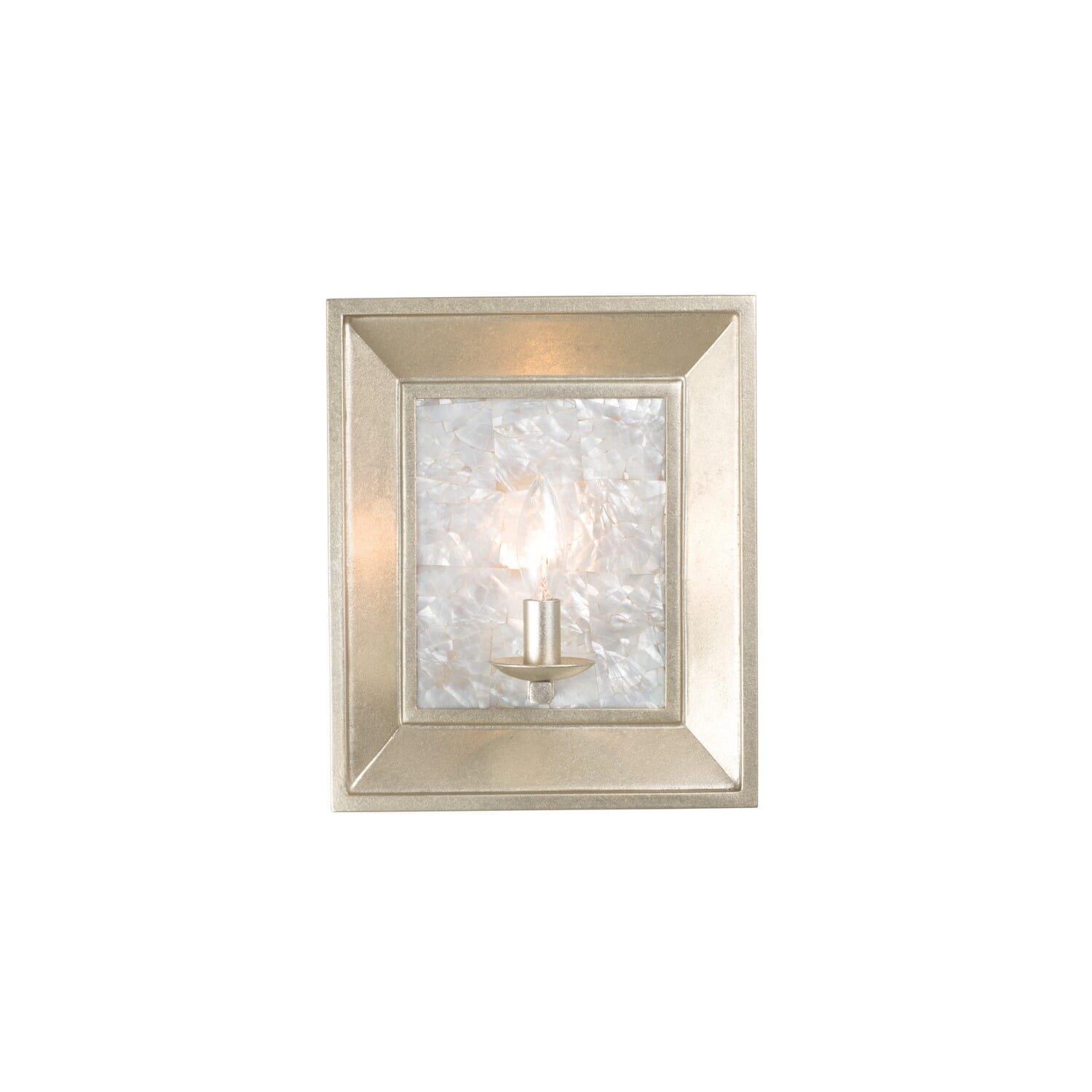 Kalco Hayworth Wall Sconce in Warm Silver