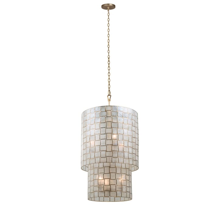 Kalco Roxy 6-Light Pendant Light in Oxidized Gold Leaf Kalco Roxy 6-Light Pendant Light in Oxidized Gold Leaf