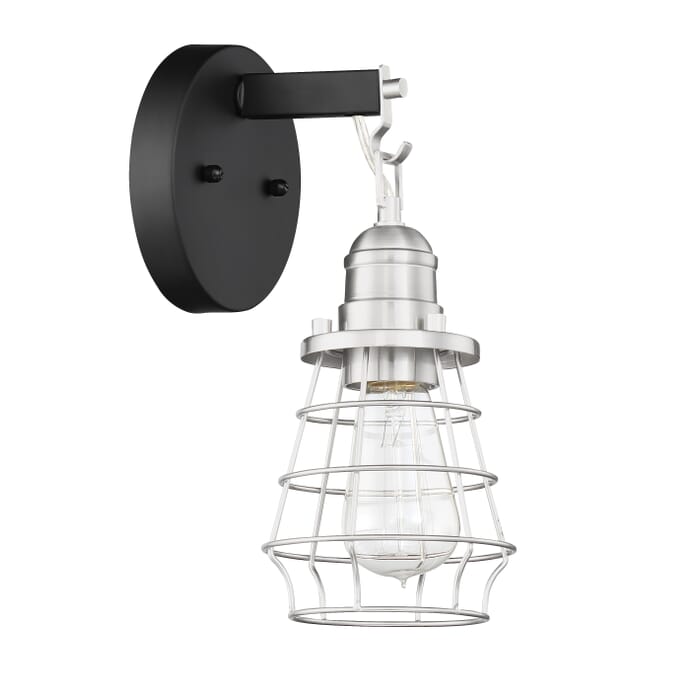 Craftmade Thatcher Wall Sconce in Flat Black Craftmade Thatcher Wall Sconce in Flat Black