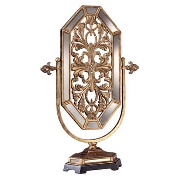Ambience Romance Traditional Table Mirror in Tuscan Gold