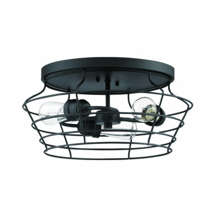 Craftmade Thatcher 3-Light 17" Ceiling Light in Flat Black Craftmade Thatcher 3-Light 17" Ceiling Light in Flat Black