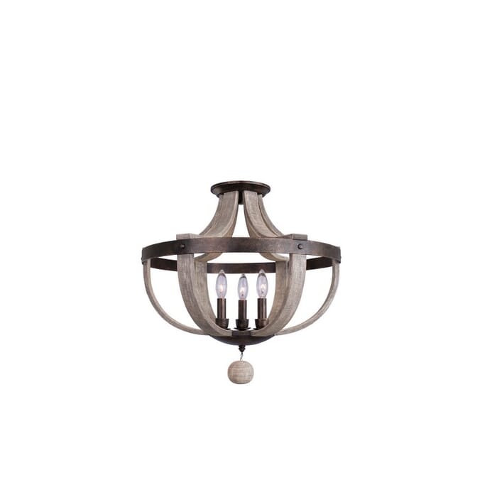 Kalco Harper 3-Light Ceiling Light in Florence Gold Kalco Harper 3-Light Ceiling Light in Florence Gold