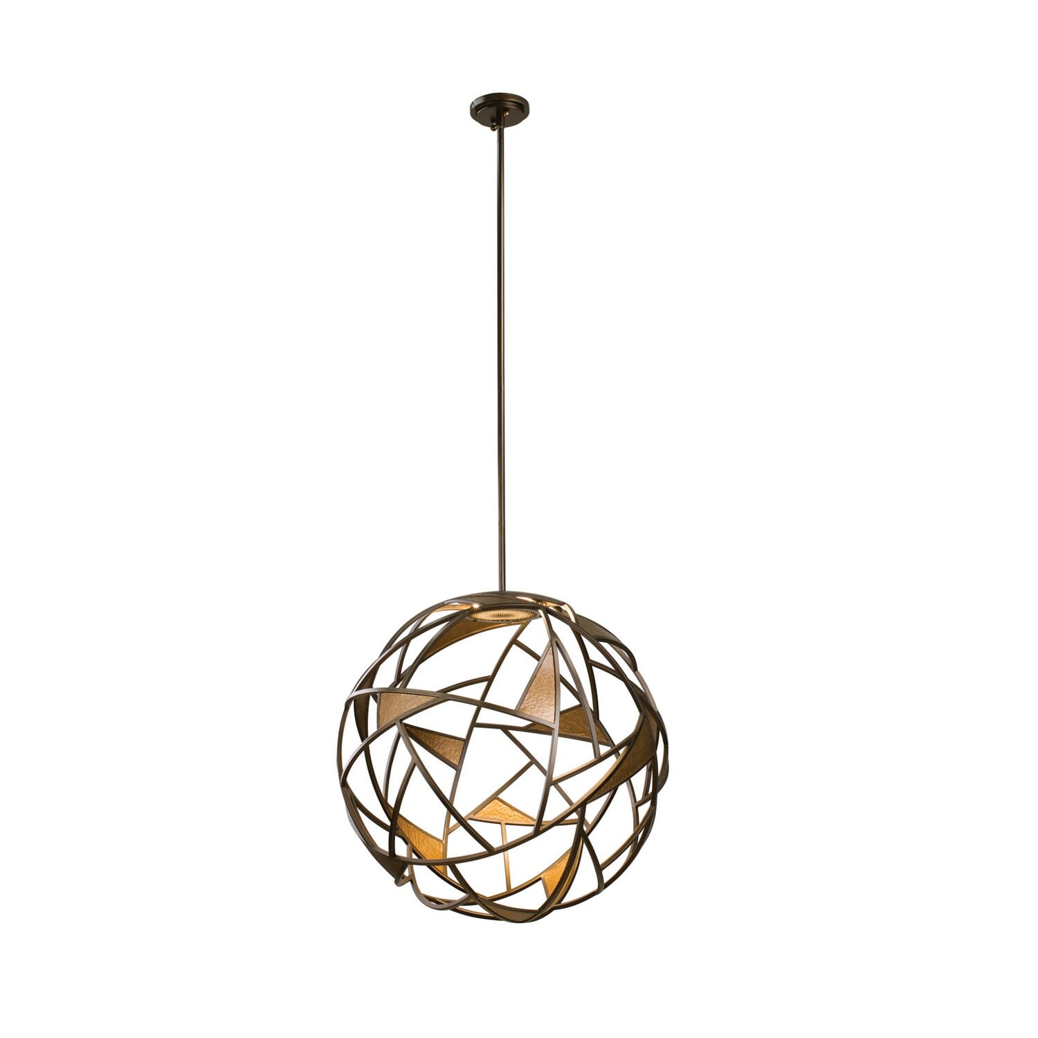 Kalco Neptune Pendant Light in Bronze Gold