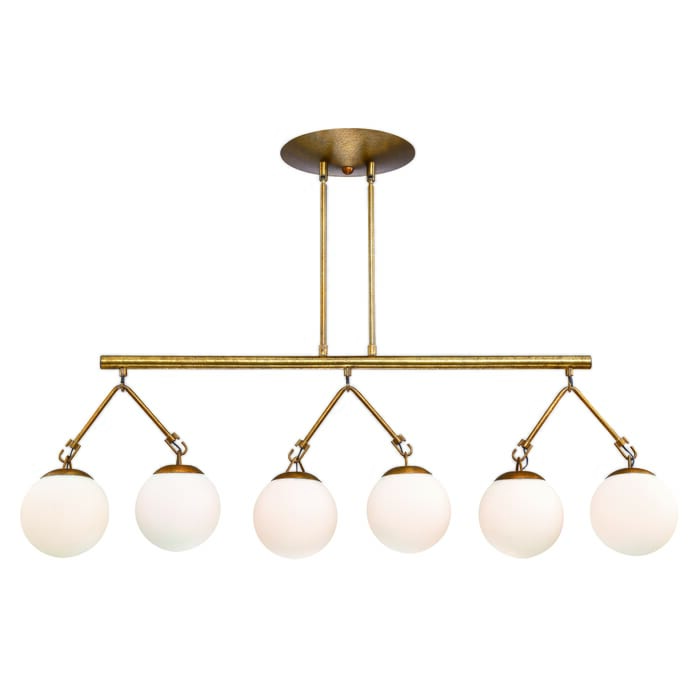 Craftmade Orion 6-Light 10" Kitchen Island Light in Patina Aged Brass Craftmade Orion 6-Light 10" Kitchen Island Light in Patina Aged Brass