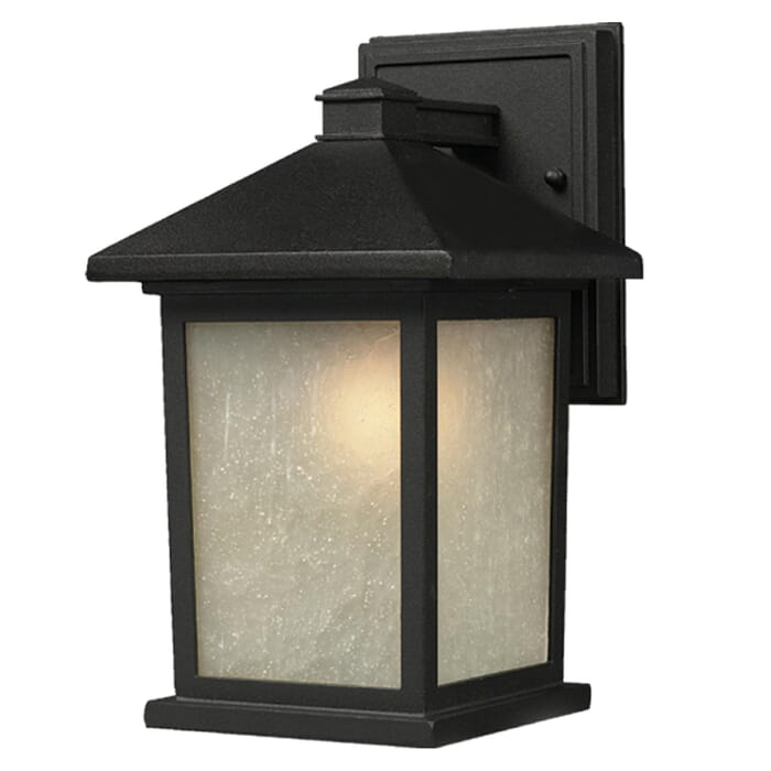 Z-Lite Holbrook 1-Light Outdoor Wall Sconce In Black Z-Lite Holbrook 1-Light Outdoor Wall Sconce In Black
