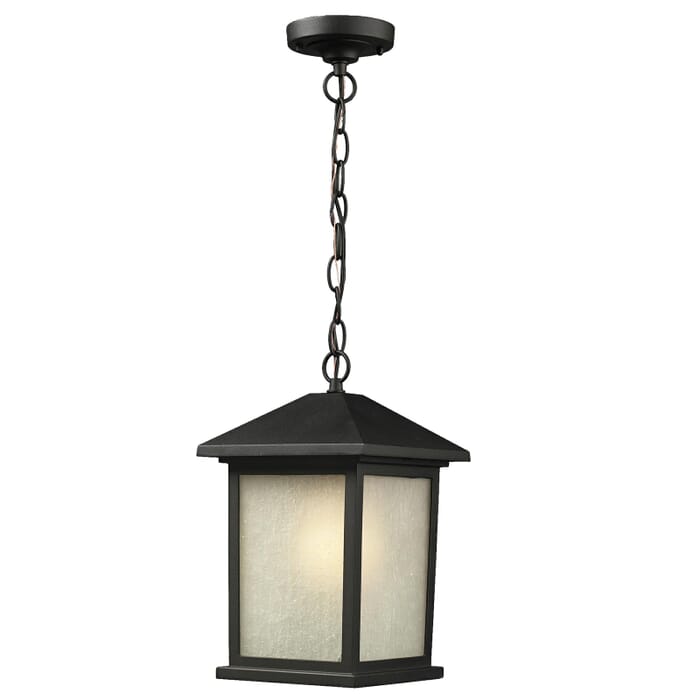 Z-Lite Holbrook 1-Light Outdoor Chain Mount Ceiling Fixture Light In Black Z-Lite Holbrook 1-Light Outdoor Chain Mount Ceiling Fixture Light In Black