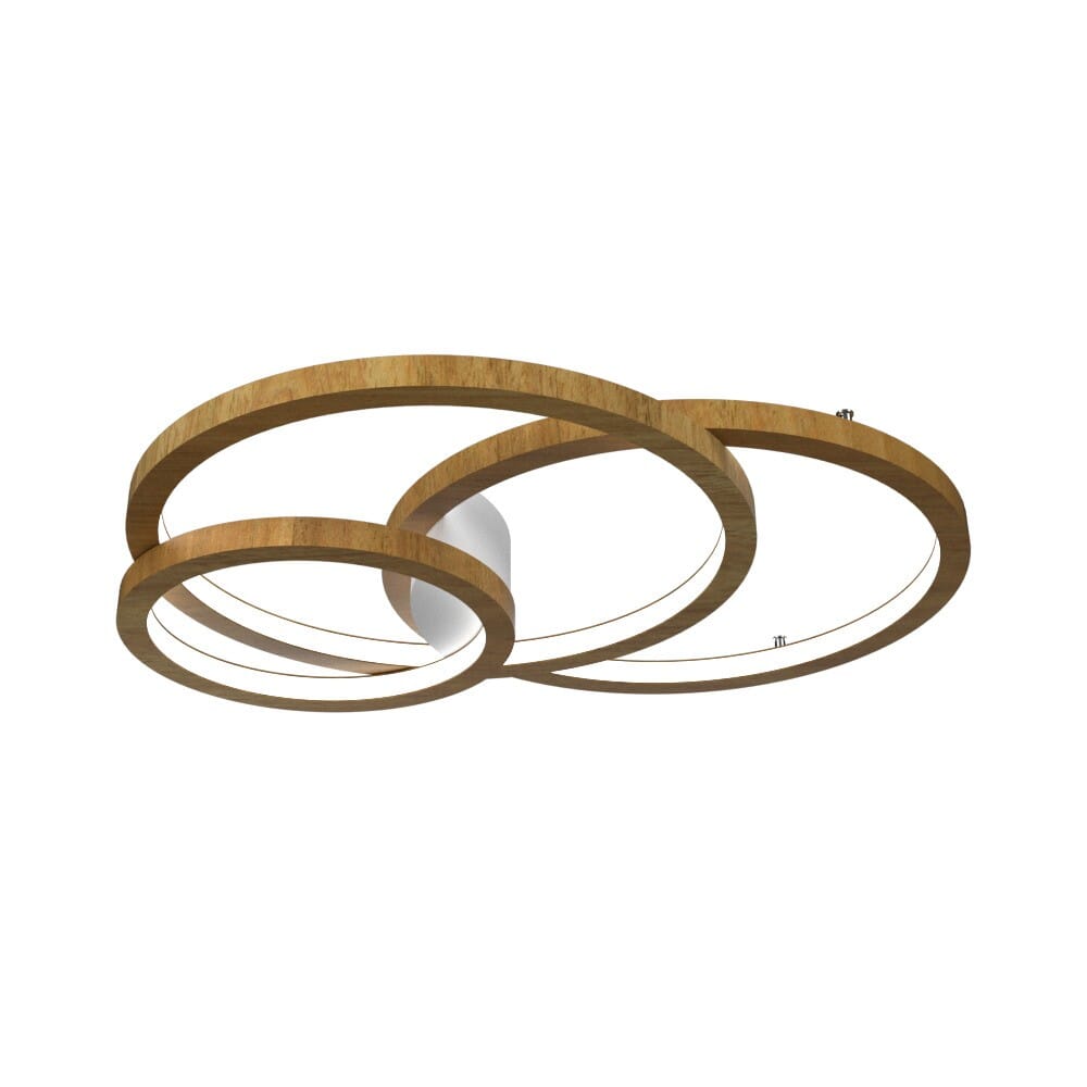 Frame LED Ceiling Mount in Louro Freijo