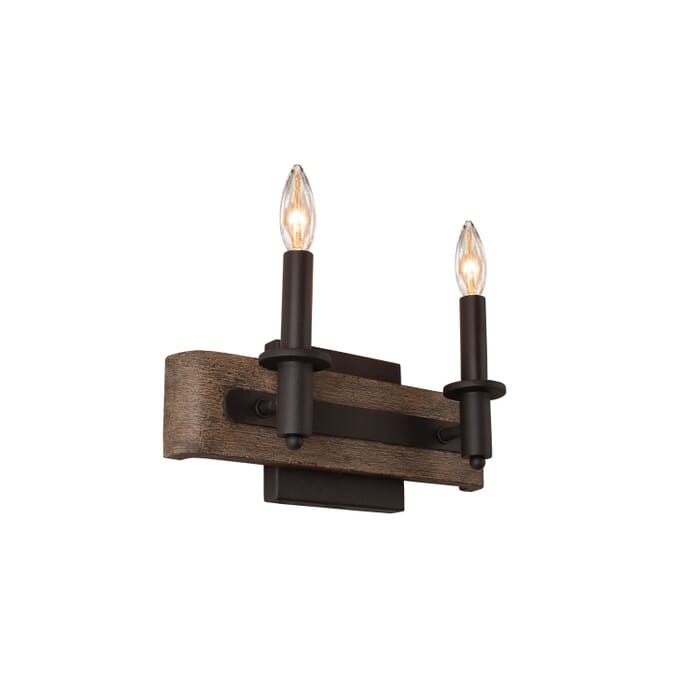 Kalco Duluth 2-Light Bathroom Vanity Light in Satin Bronze Kalco Duluth 2-Light Bathroom Vanity Light in Satin Bronze