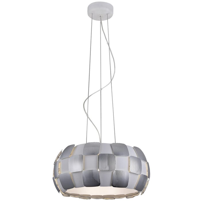 Access Lighting Layers 7.75" 5-Light Pendant in White w/ Chrome Access Lighting Layers 7.75" 5-Light Pendant in White w/ Chrome