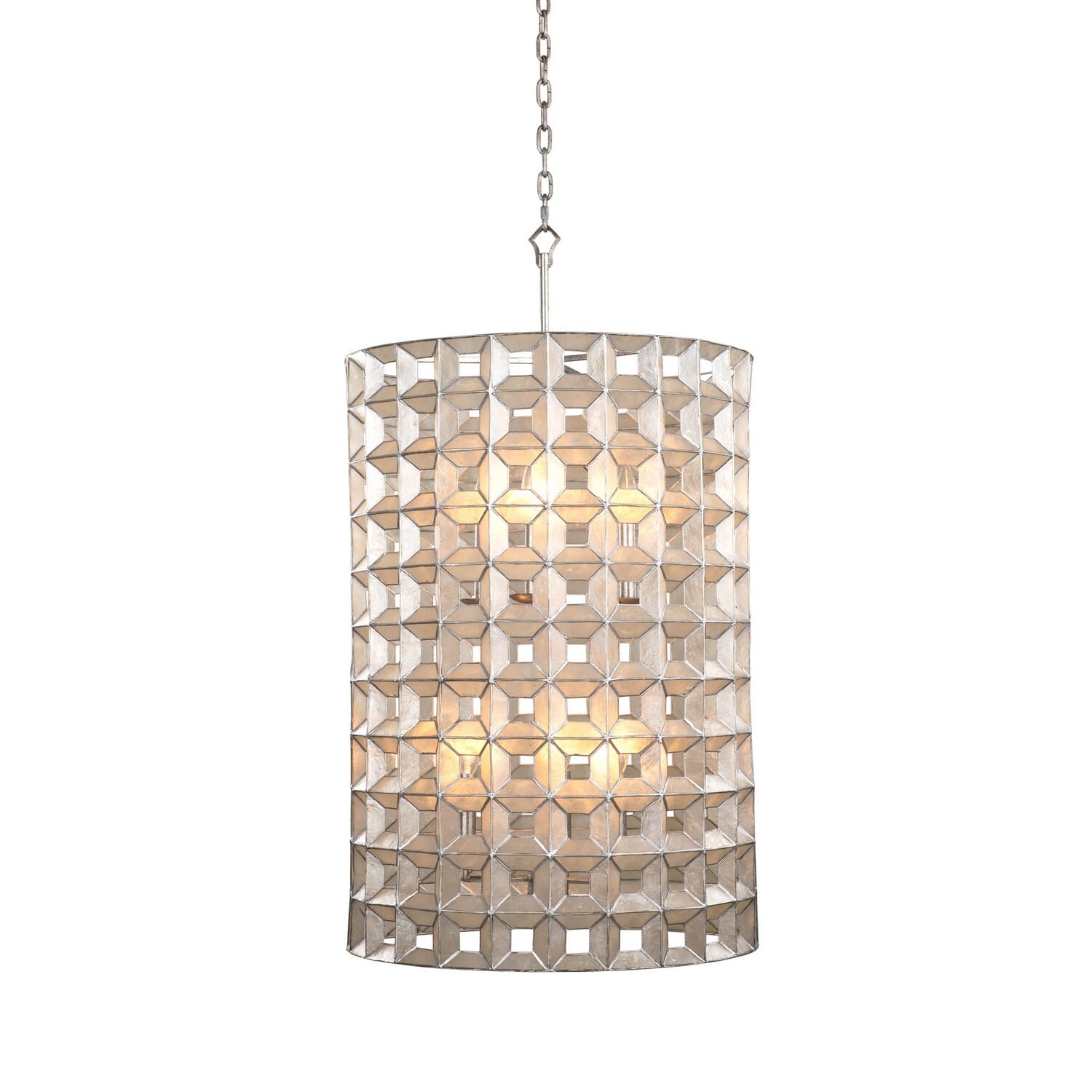 Prado 6-Light Pendant Light in Oxidized Silver Leaf