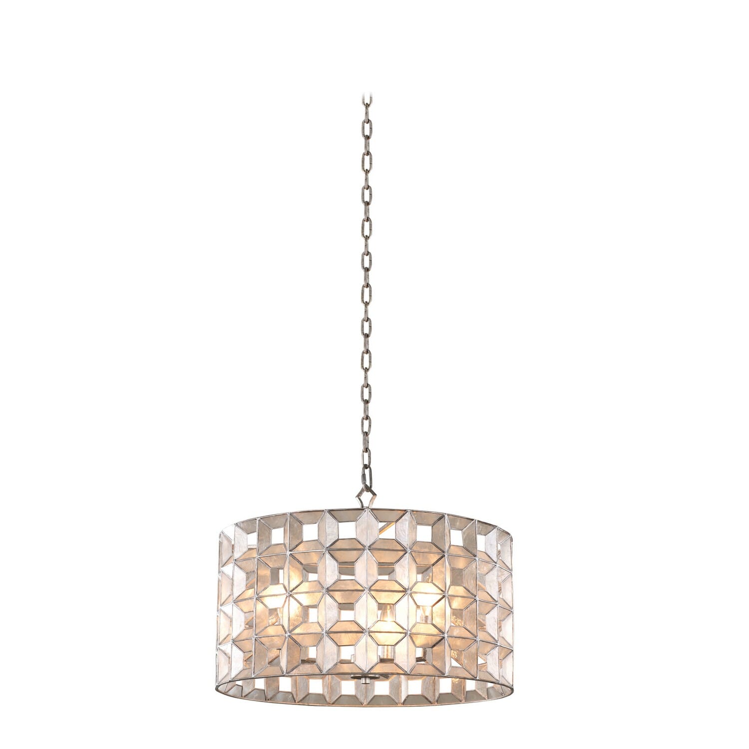 Prado 3-Light Pendant Light in Oxidized Silver Leaf