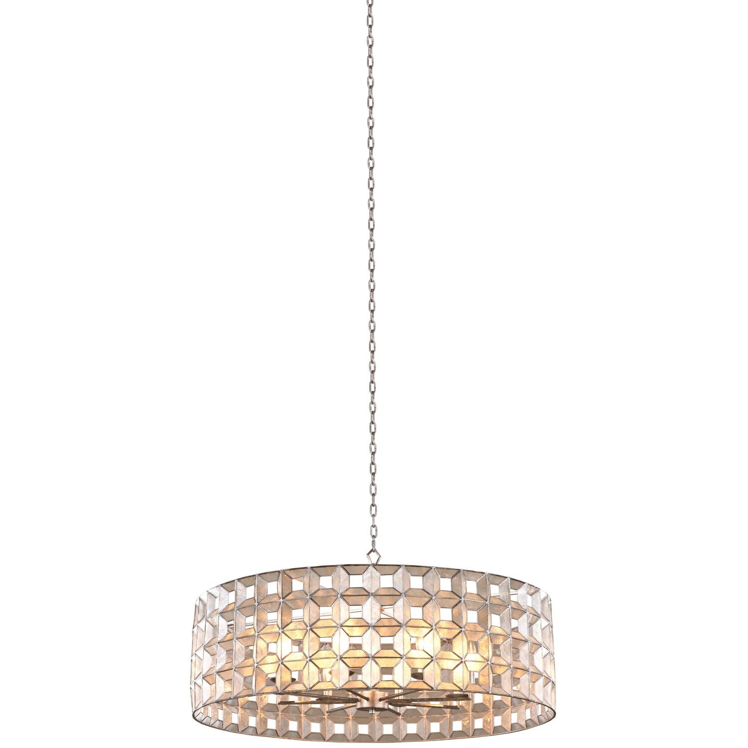 Prado 8-Light Pendant Light in Oxidized Silver Leaf