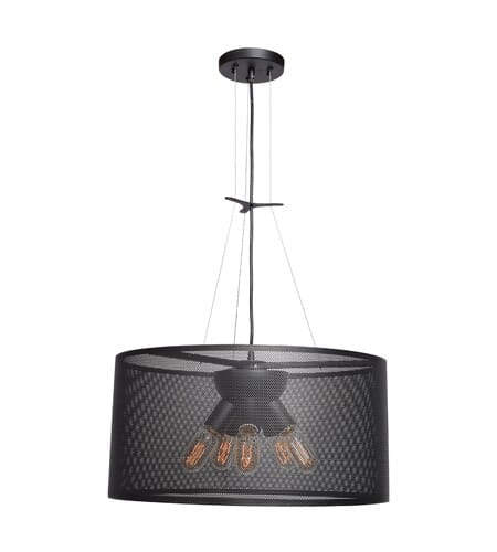 Access Epic 5-Light Pendant Light in Black