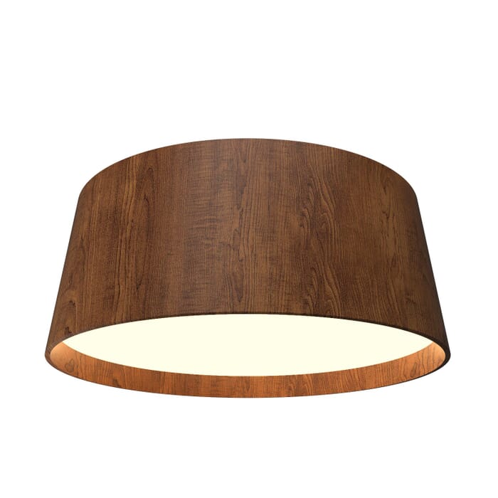 Conical LED Ceiling Mount in Imbuia Conical LED Ceiling Mount in Imbuia