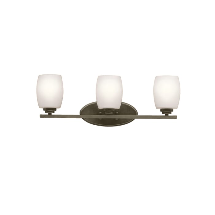 Kichler Lighting Eileen 3-Light Bathroom Vanity Light in Olde Bronze Kichler Lighting Eileen 3-Light Bathroom Vanity Light in Olde Bronze