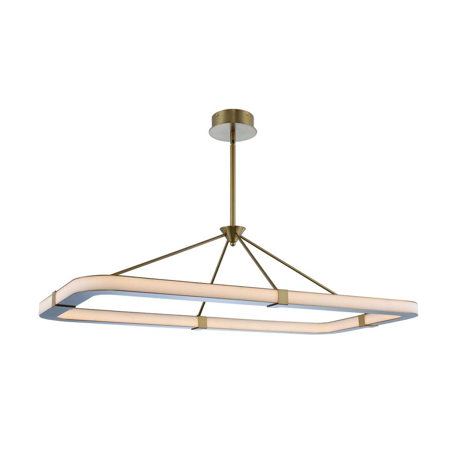 Lavo Kitchen Island Light in Winter Brass