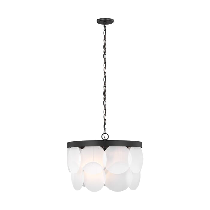 Sea Gull Mellita 6-Light Pendant Light in Midnight Black Sea Gull Mellita 6-Light Pendant Light in Midnight Black