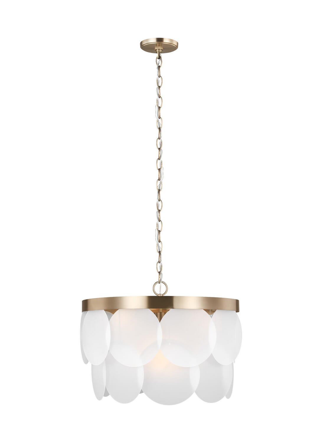 Mellita 6-Light Pendant in Satin Brass