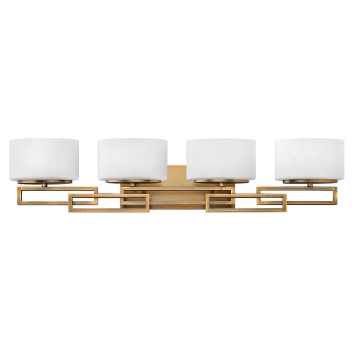 Hinkley Lanza 4-Light Bathroom Vanity Light in Brushed Bronze Hinkley Lanza 4-Light Bathroom Vanity Light in Brushed Bronze