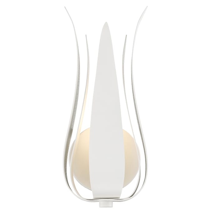 Crystorama Broche Wall Sconce in Matte White Crystorama Broche Wall Sconce in Matte White