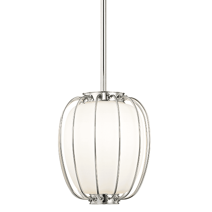 Hudson Valley Ephron 15" Mini Pendant in Polished Nickel Hudson Valley Ephron 15" Mini Pendant in Polished Nickel