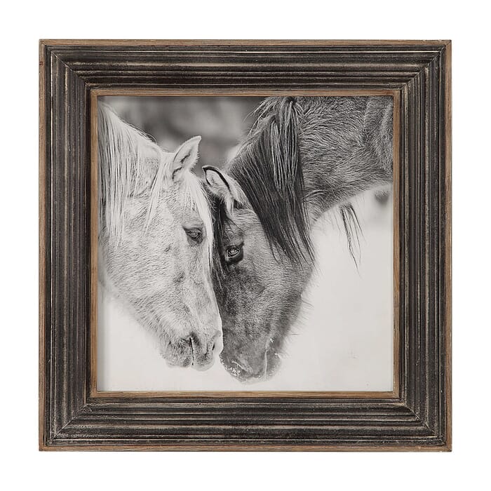 Uttermost Custom Black And White Horses Print Uttermost Custom Black And White Horses Print