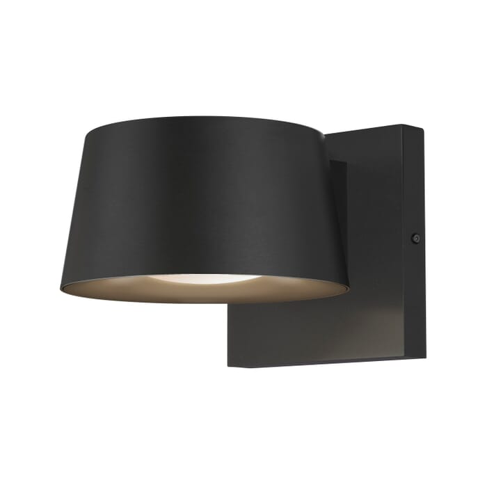Gateway 1-Light LED Outdoor Wall Lantern in Black Gateway 1-Light LED Outdoor Wall Lantern in Black