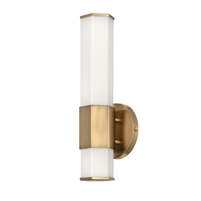 Hinkley Facet LED 5" Bathroom Vanity Light in Heritage Brass Hinkley Facet LED 5" Bathroom Vanity Light in Heritage Brass