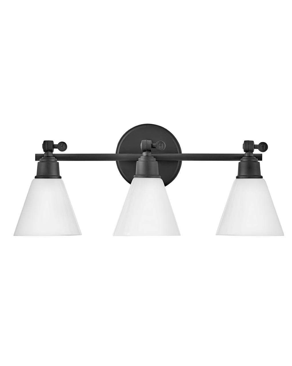 Photos - Chandelier / Lamp Hinkley Black LED Vanity from the Arti Collection 51183BK 