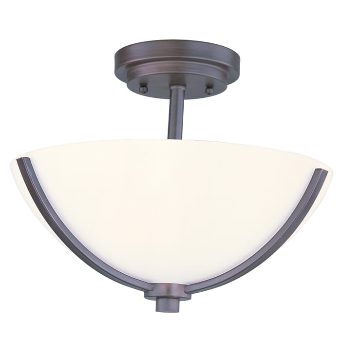 Deven 3-Light Semi-Flush Mount in Oil Rubbed Bronze Deven 3-Light Semi-Flush Mount in Oil Rubbed Bronze