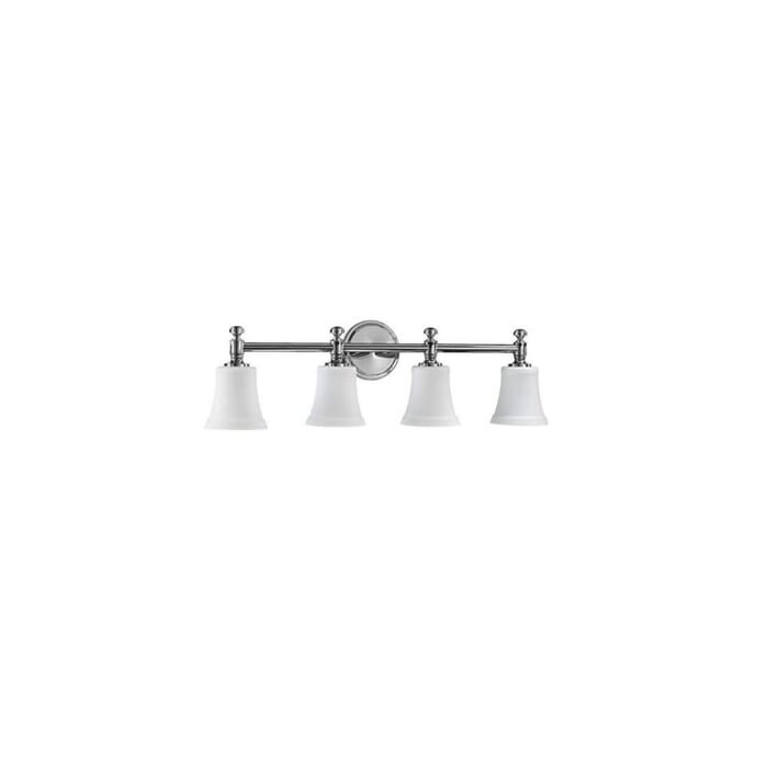Quorum Rossington 4-Light 9" Bathroom Vanity Light in Aged Brass with Quorum Rossington 4-Light 9" Bathroom Vanity Light in Aged Brass with