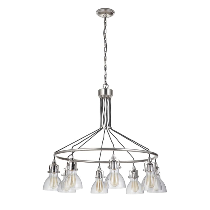 Craftmade Gallery State House 8-Light Chandelier in Polished Nickel Craftmade Gallery State House 8-Light Chandelier in Polished Nickel