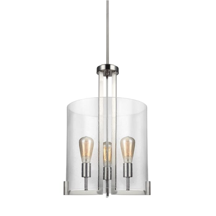 Sea Gull Dawes 3-Light Foyer Light in Brushed Nickel Sea Gull Dawes 3-Light Foyer Light in Brushed Nickel