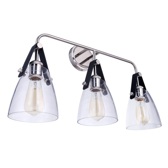 Craftmade Hagen 3-Light Pendant Light in Polished Nickel Craftmade Hagen 3-Light Pendant Light in Polished Nickel