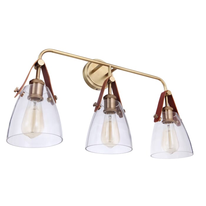 Craftmade Hagen 3-Light Pendant Light in Vintage Brass Craftmade Hagen 3-Light Pendant Light in Vintage Brass