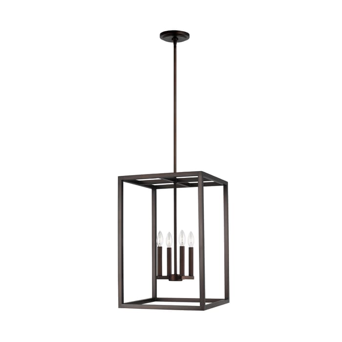 Sea Gull Moffet Street 4-Light Foyer Light in Bronze Sea Gull Moffet Street 4-Light Foyer Light in Bronze