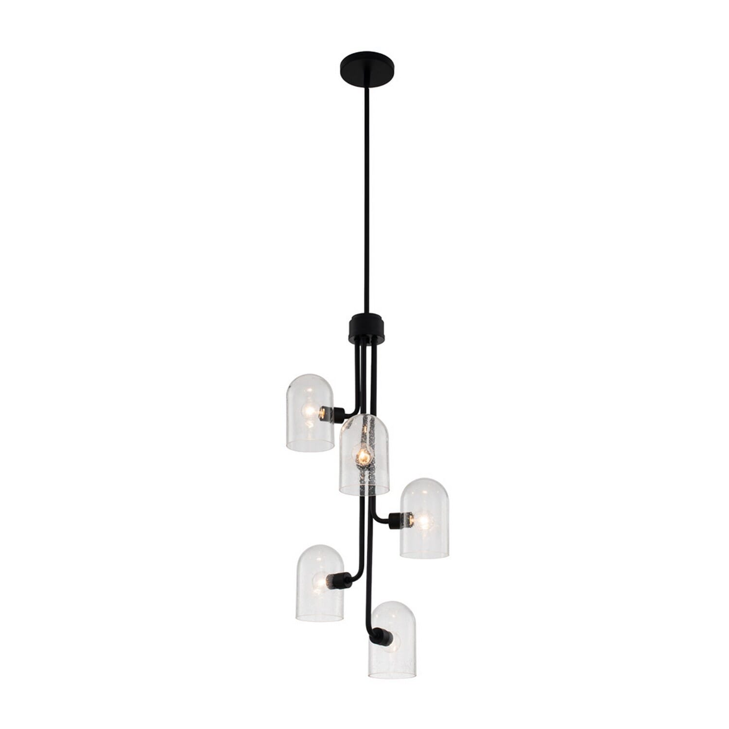 Kalco Cupola 5-Light Pendant Light in Matte Black